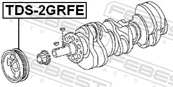 FEBEST TDS-2GRFE Belt Pulley, crankshaft