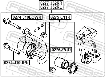 Brake Caliper 0277-J32RL