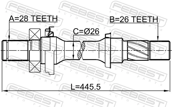 Drive Shaft 0512-DC5