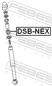 Spacer Bush, shock absorber DSB-NEX