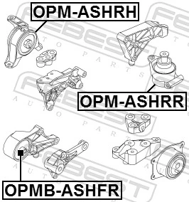 Mounting, engine OPMB-ASHFR