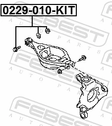 FEBEST 0229-010-KIT Camber Correction Screw Set
