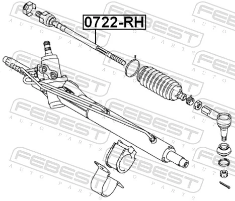 Inner Tie Rod 0722-RH