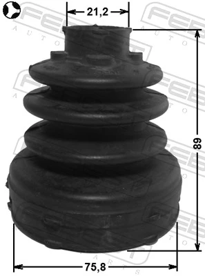 FEBEST 2115-CB1T Bellow, drive shaft