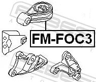 FEBEST FM-FOC3 Mounting, engine