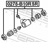 FEBEST 0275-B10RSR Repair Kit, wheel brake cylinder