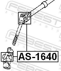 Joint, steering shaft AS-1640
