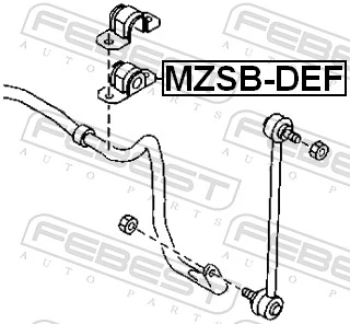 Mounting, stabiliser bar MZSB-DEF