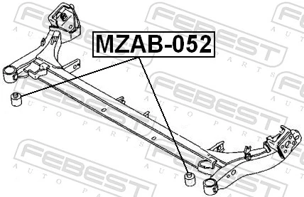 Bushing, axle beam MZAB-052