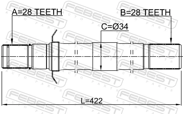 Drive Shaft 1212-KMH4WDRH