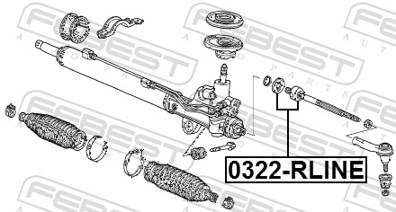 FEBEST 0322-RLINE Inner Tie Rod