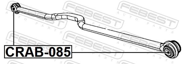 FEBEST CRAB-085 Mounting, control/trailing arm