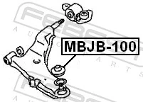 FEBEST MBJB-100 Repair kit, supporting/ball joint
