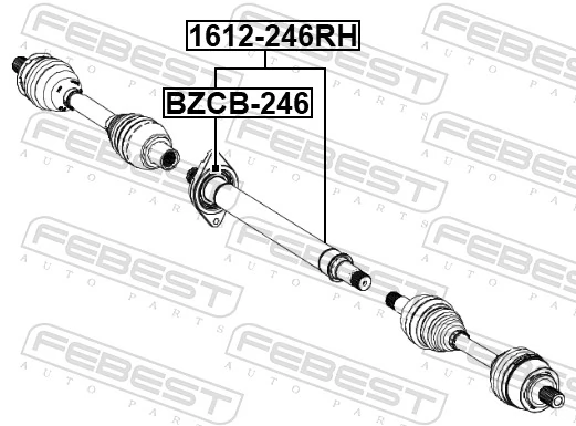 Bearing, drive shaft BZCB-246