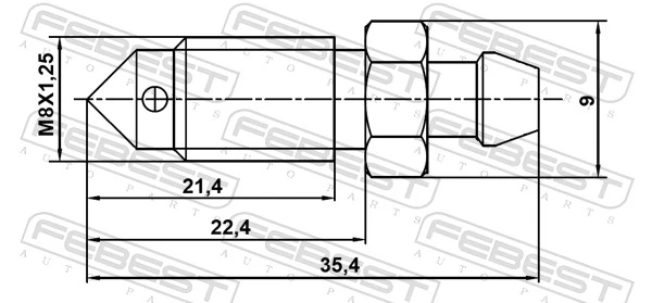 Bleeder Screw/Valve, brake caliper 8870-007