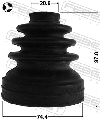 Bellow, drive shaft 0115-ZZE150T