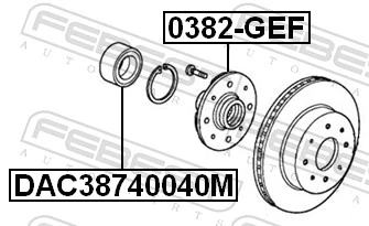 Wheel Bearing DAC38740040M