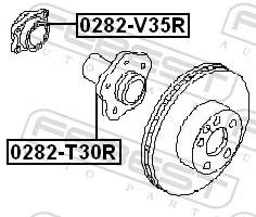 Wheel Bearing Kit 0282-V35R