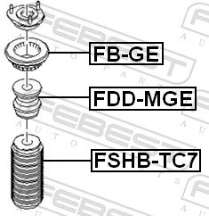 Rubber Buffer, suspension FDD-MGE