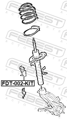 Spacer Bush, shock absorber FDT-002-KIT
