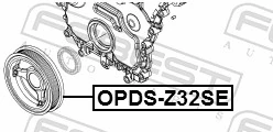 FEBEST OPDS-Z32SE Belt Pulley, crankshaft