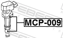 Plug, coil MCP-009