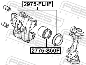 FEBEST 2975-FLIIF Repair Kit, brake caliper