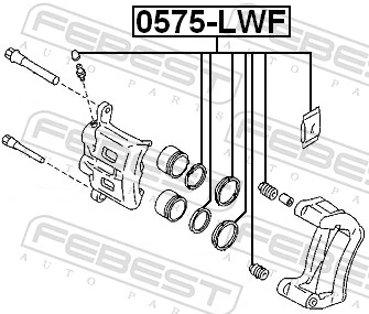 Repair Kit, brake caliper 0575-LWF