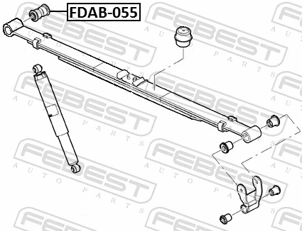 FEBEST FDAB-055 Bushing, leaf spring