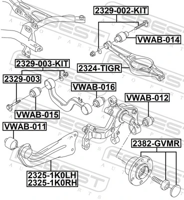Camber Correction Screw Set 2329-003-KIT