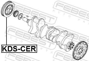 Belt Pulley, crankshaft KDS-CER