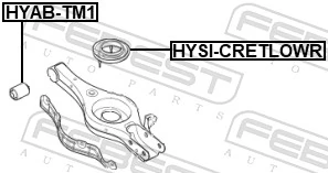 FEBEST HYSI-CRETLOWR Spring Seat