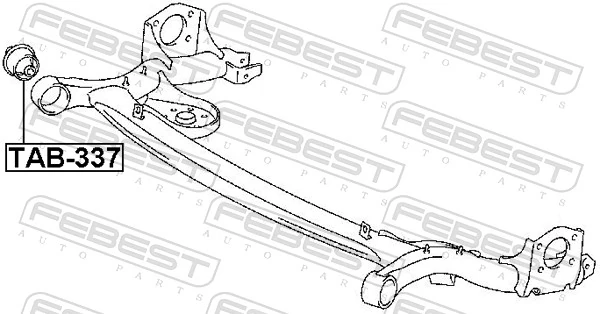 Bushing, axle beam TAB-337
