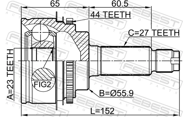 Joint Kit, drive shaft 0810-S11A44