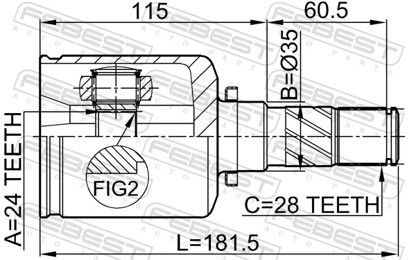 Joint Kit, drive shaft 0511-MZ5ATLH