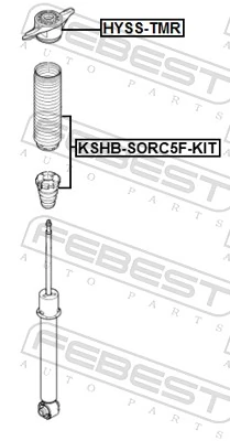 FEBEST HYSS-TMR Suspension Strut Support Mount