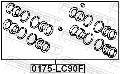 Repair Kit, brake caliper 0175-LC90F