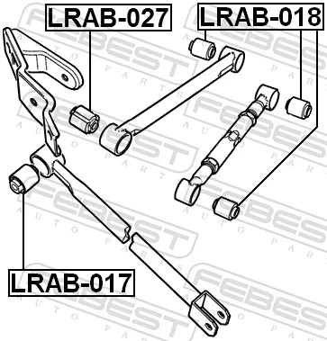 Mounting, control/trailing arm LRAB-018