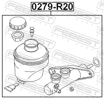 Brake Master Cylinder 0279-R20