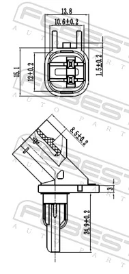 FEBEST 21606-002 Sensor, wheel speed