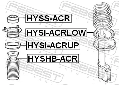 Suspension Strut Support Mount HYSS-ACR