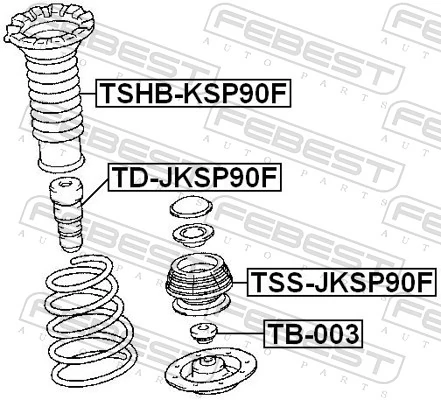 Suspension Strut Support Mount TSS-JKSP90F