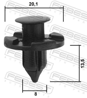 Clip, trim/protection strip 88570-128