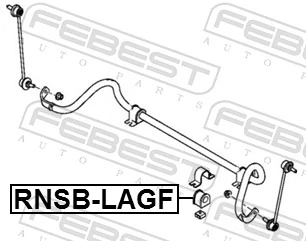 FEBEST RNSB-LAGF Mounting, stabiliser bar