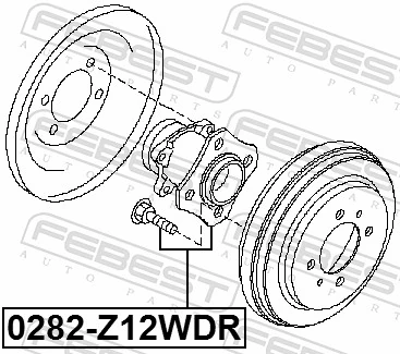 FEBEST 0282-Z12WDR Wheel Hub