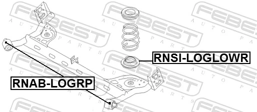 Bushing, axle beam RNAB-LOGRP