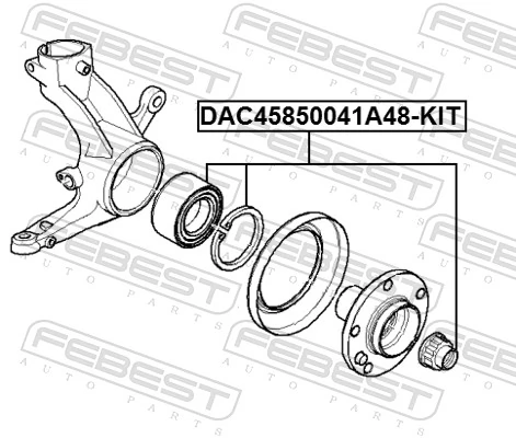 Radlagersatz DAC45850041A48-KIT