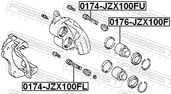 Guide Bolt, brake caliper 0174-JZX100FL