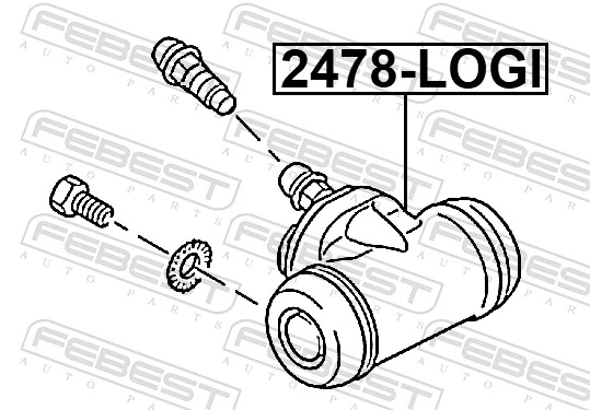 Wheel Brake Cylinder 2478-LOGI