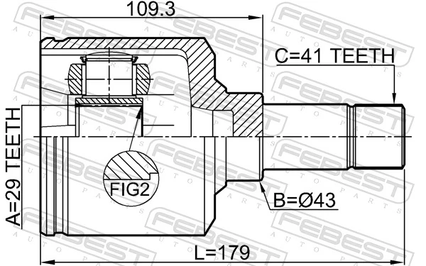 Joint Kit, drive shaft 2811-DUCQ18LH